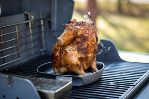 2019 01 Week 4 Smoking Lang Smoked Beer Can Chicken Photo Chicken On To Poultry Roaster On Genesis Ii 5