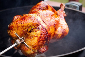 how to rotisserie a chicken