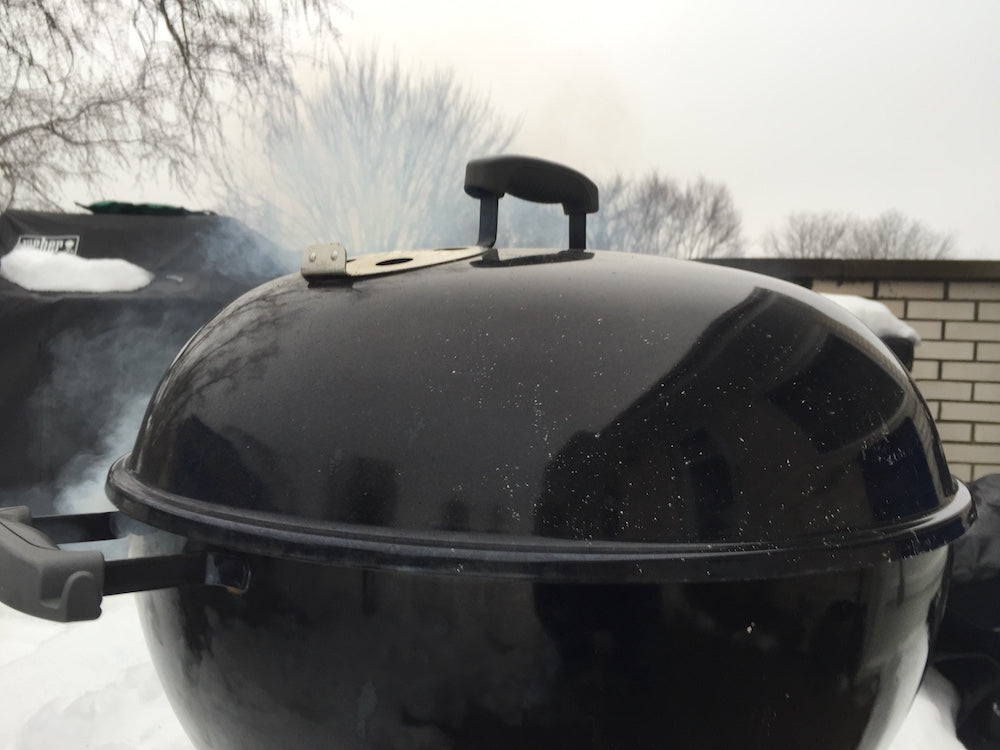 5644A338C2640 2015 11 Week 3 Thanksgiving Kolman Smoking Or Roasting Your Turkey On A Cold Day Photo Kettle In The Winter Copy