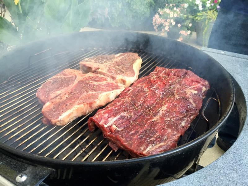 56A29A0298A16 2 Porterhouse And A Spinalis Dorsi On Grill