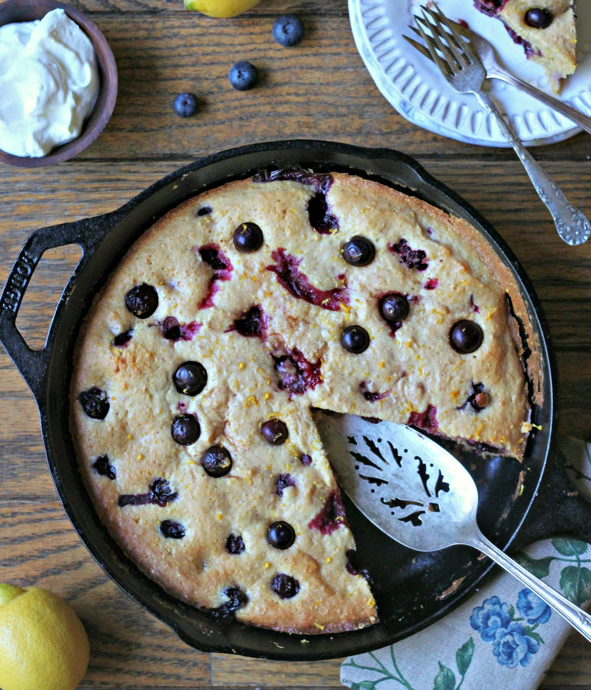 Black Blue Skillet Cake300