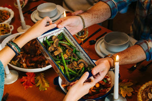 Griddled Green Beans With Mushrooms