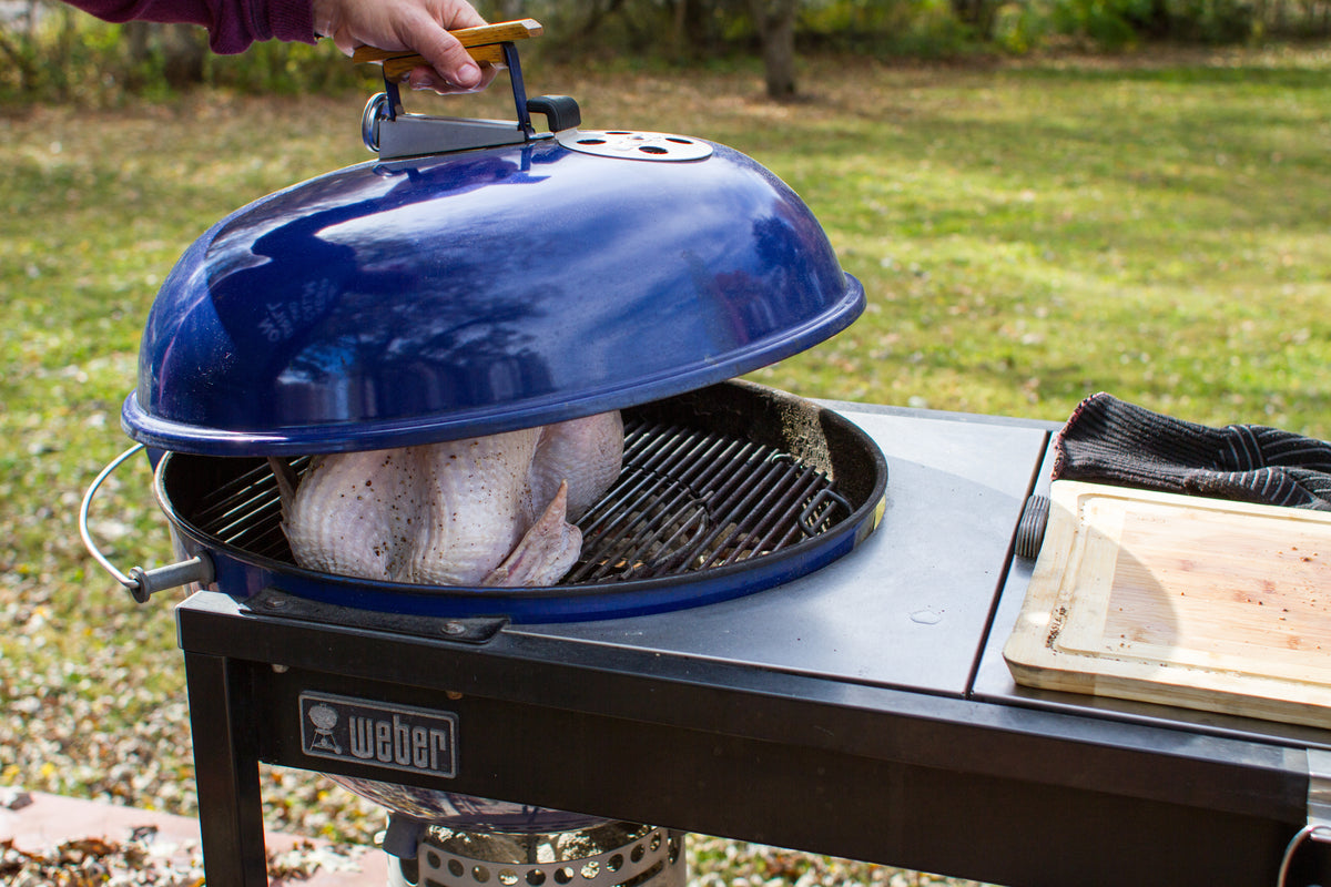 Lowering Kettle Lid On Turkey 6