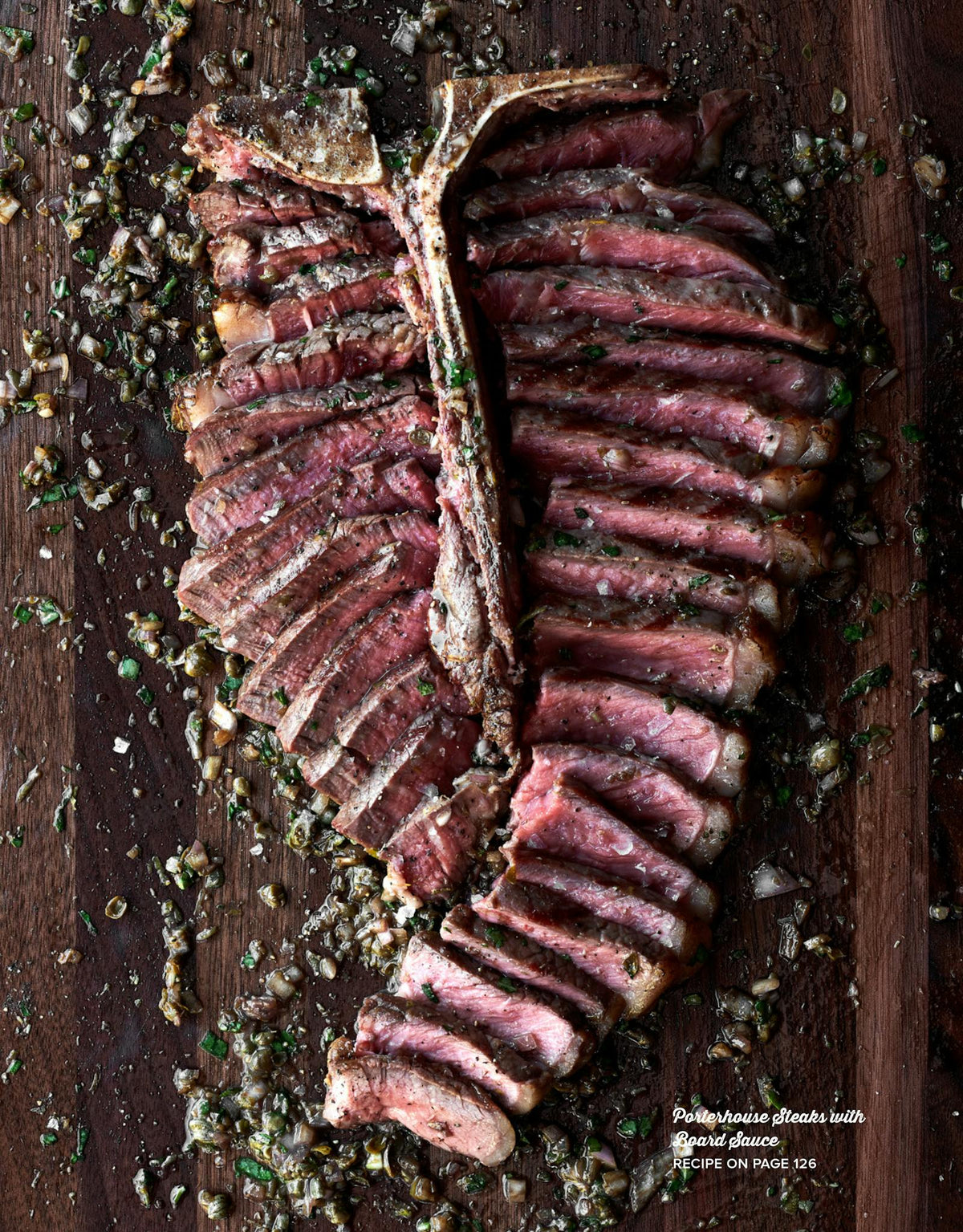 Porterhouse Steaks With Board Sauce
