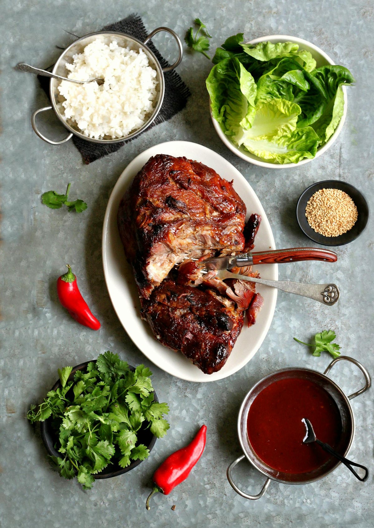 Pulled Pork Lettuce Wraps300
