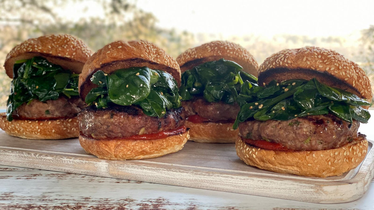 Spicy Ginger Scallion Burgers