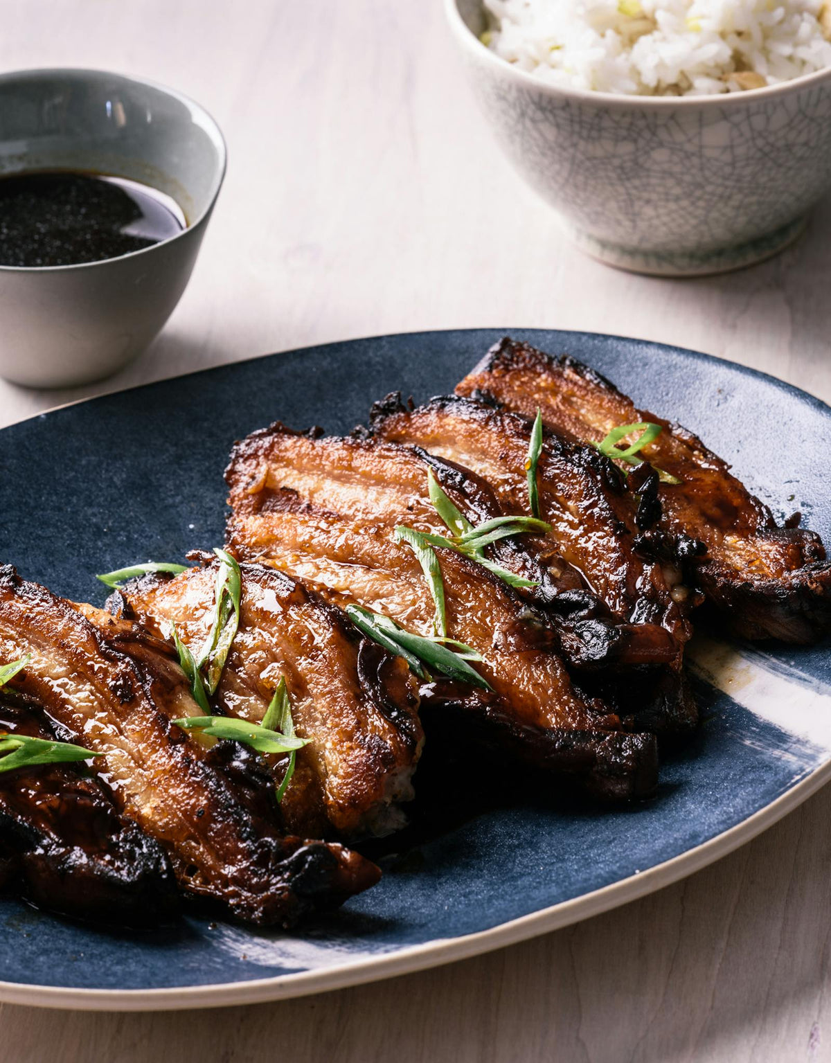 Teriyaki Pork Belly With Cashew Jasmine Rice