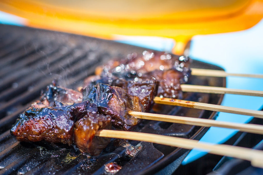 56536924F08Cb Grilled Skirt Steak Skewers On Weber Q 2 Copy