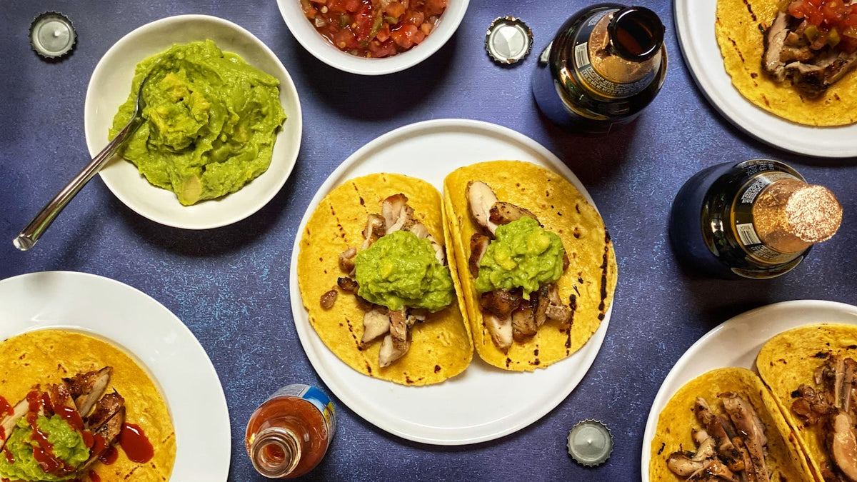 Beer Marinated Chicken Tacos