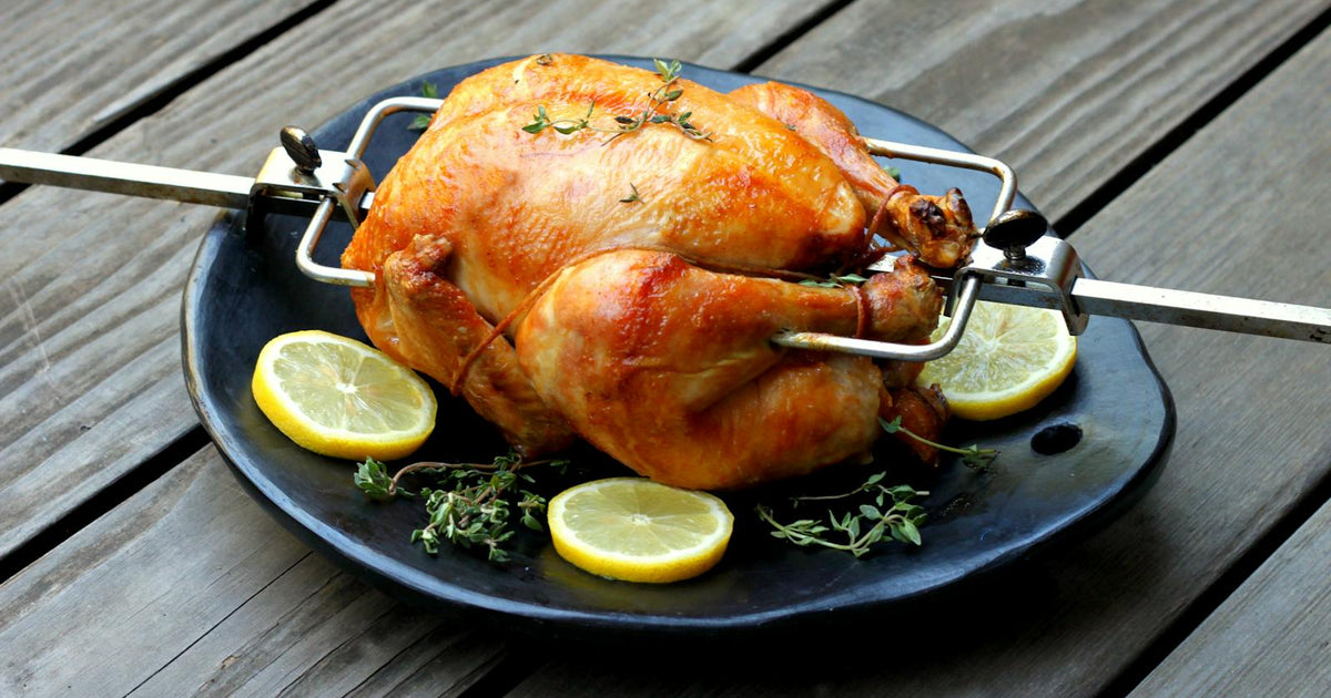 Buttermilk Brined Rotisserie Chicken