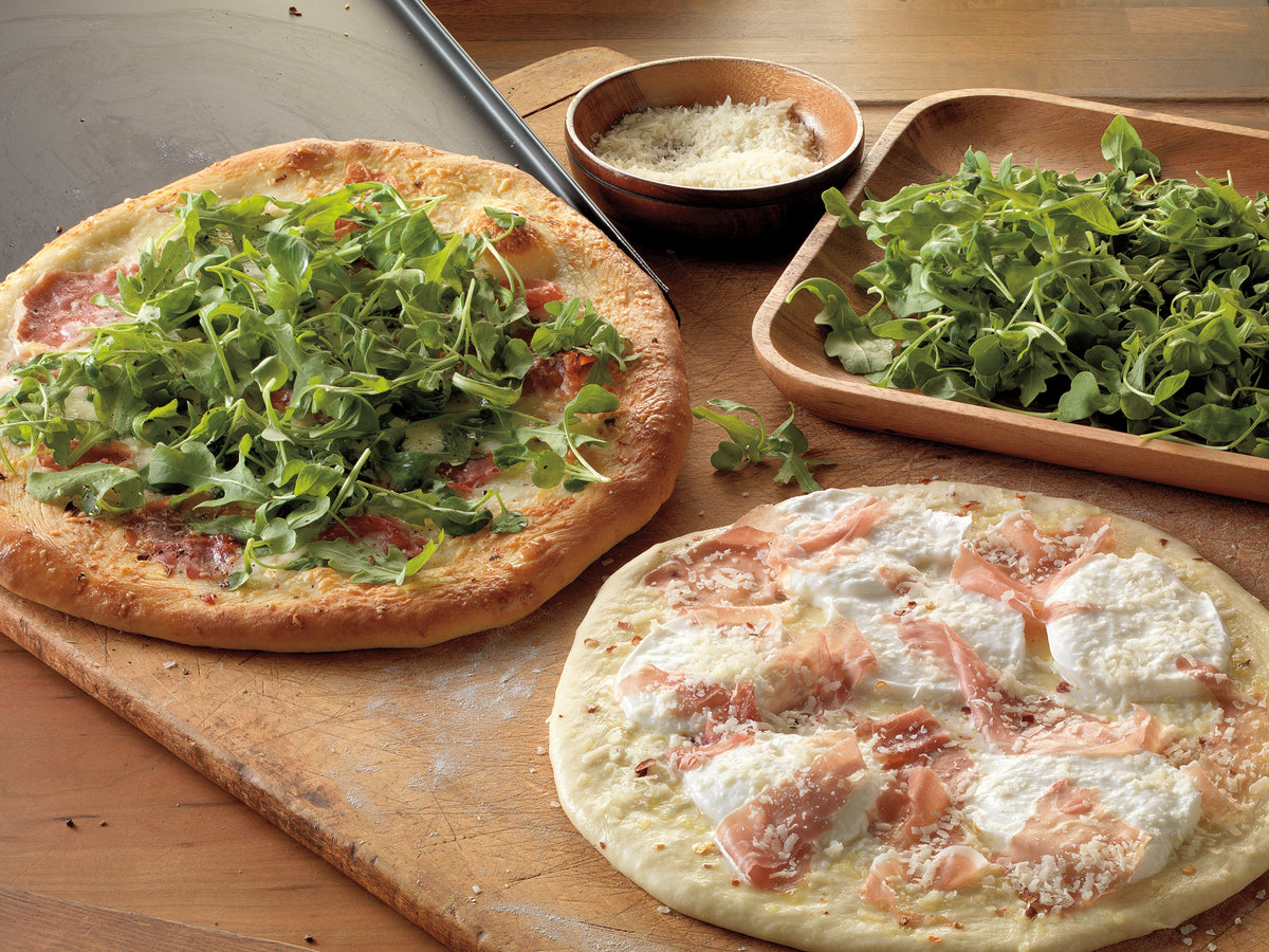 Flatbread With Prosciutto Bocconcini And Arugula