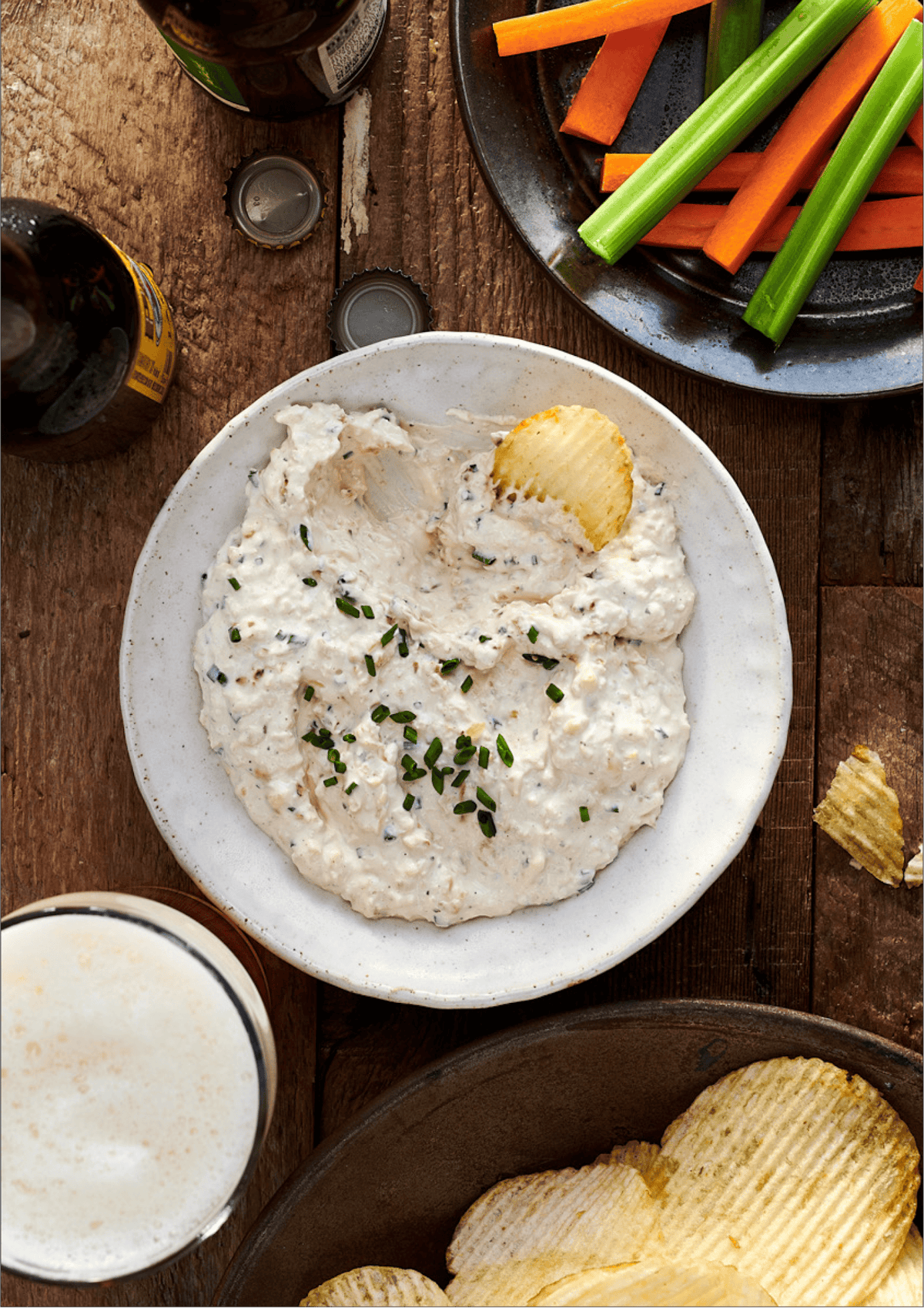 Grilled Onion And Sour Cream Dip