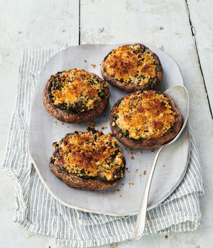 Portabello Mushrooms With Chard And Feta