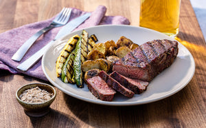 Reverse Seared New York Strip Steaks