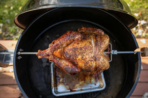 Turkey On Kettle Rotisserie 14