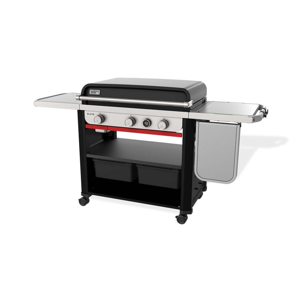 Slate® 30" Rust-Resistant Griddle with Extendable Side Table (Liquid Propane)
