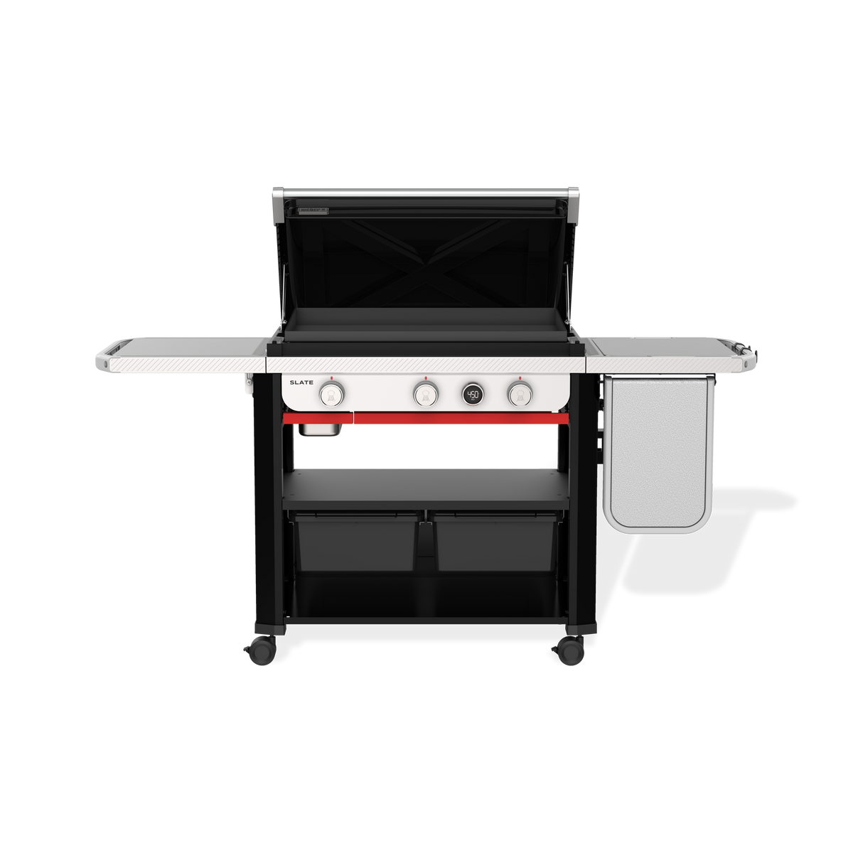 Slate® 30" Rust-Resistant Griddle with Extendable Side Table (Liquid Propane)