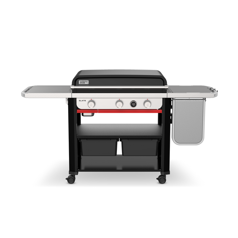 Slate® 30" Rust-Resistant Griddle with Extendable Side Table (Liquid Propane)