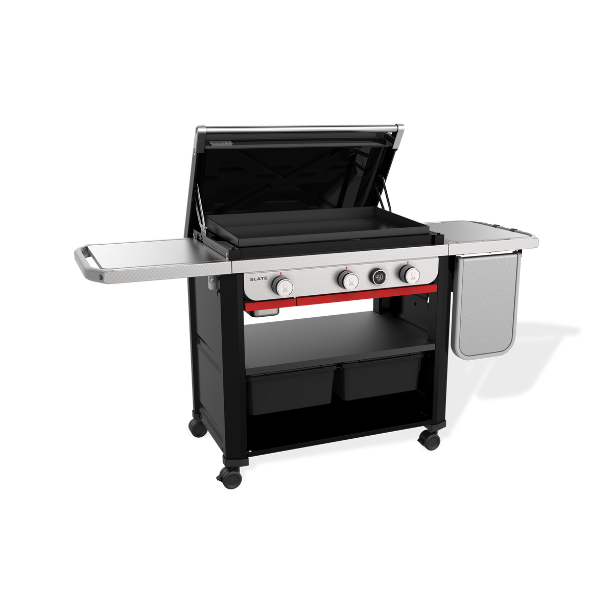 Slate® 30" Rust-Resistant Griddle with Extendable Side Table (Liquid Propane)