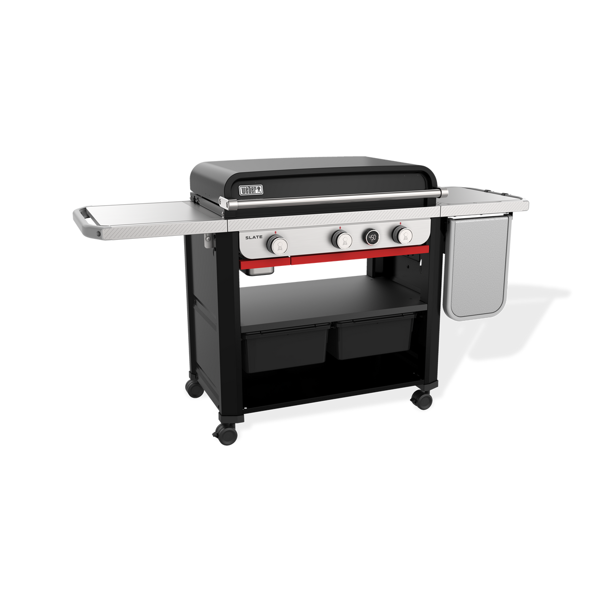 Slate® 30" Rust-Resistant Griddle with Extendable Side Table (Liquid Propane)