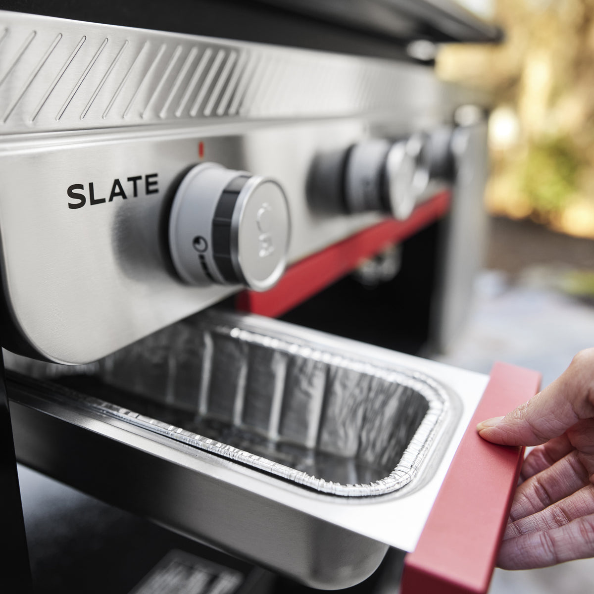 Slate® 30" Rust-Resistant Griddle with Extendable Side Table (Natural Gas)