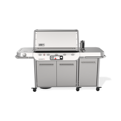 Weber Summit Smart FS38X S gas grill features a rotisserie system for slow-roasting meats with even, hands-free rotation.