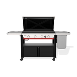 Four burners let you cook different foods at different temperatures across the griddle.
