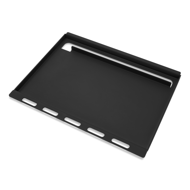 Pre-seasoned Weber Rust-Resistant Griddle Insert converts compatible grills into a griddle for burgers, eggs, and stir-fries.