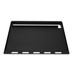 Rear grease slot on the Weber Rust-Resistant Griddle Insert directs grease into your grill’s grease management system for easy cleanup.