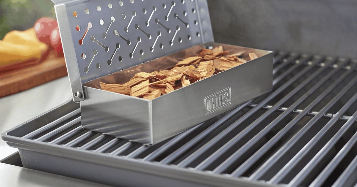 Master Box File Smoker Box - Weber Q 200/2000 & larger gas grills