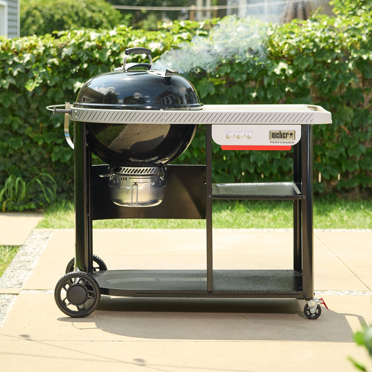 Weber 1501825 22 in. Performer Premium Charcoal Grill Black