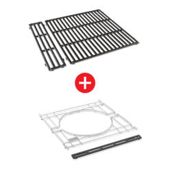 WEBER CRAFTED Porcelain-Enameled Cast-Iron Cooking Grates & Frame Kit – SPIRIT 200 series