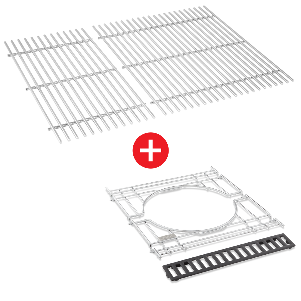 WEBER CRAFTED Stainless Steel Cooking Grates & Frame Kit - GENESIS 300