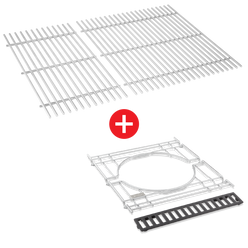 Kit de cadre et grilles de cuisson en acier inoxydable WEBER CRAFTED pour GENESIS série 300